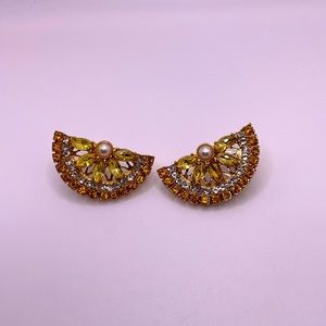 Betsey Johnson Lemon Wedge Earrings
